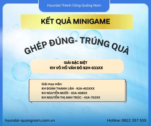 CÔNG BỐ KẾT QUẢ MINIGAME “GHÉP ĐÚNG-TRÚNG QUÀ”