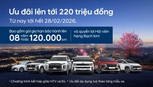 HYUNDAI THÀNH CÔNG QUẢNG NAM TRIỂN KHAI CHƯƠNG TRÌNH ƯU ĐÃI THÁNG 2 “MUA XE NHƯ Ý – ĐÓN XUÂN PHÚ QUÝ”